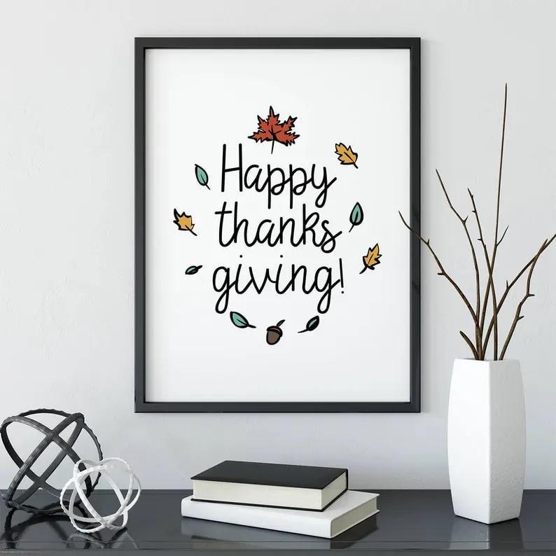 Happy Thanksgiving Poster