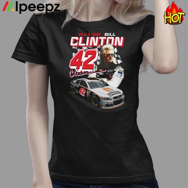 Bill Clinton 42 Race Car Shirt