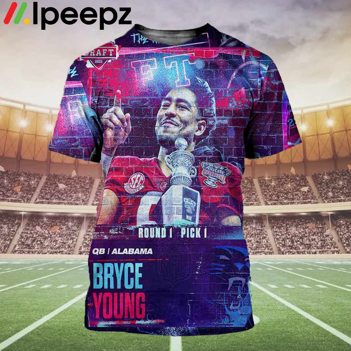 Official panthers Merch Bryce Young Carolina Panthers 2023 NFL