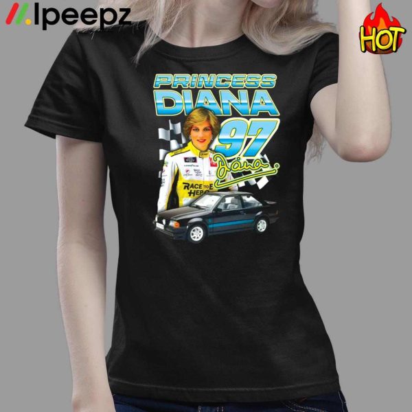 Princess Diana 97 Race Car Shirt