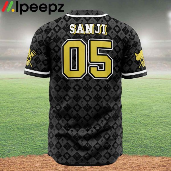 Straw Hats Sanji One Piece Anime Baseball Jersey