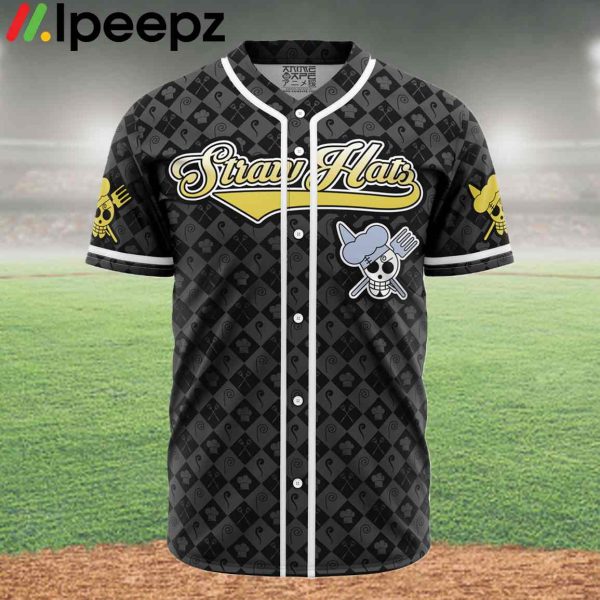 Straw Hats Sanji One Piece Anime Baseball Jersey