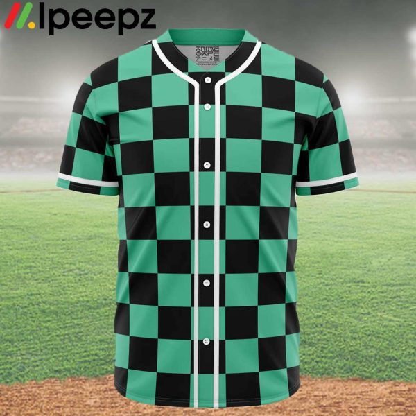 Tanjiro Kamado Demon Slayer Anime Baseball Jersey