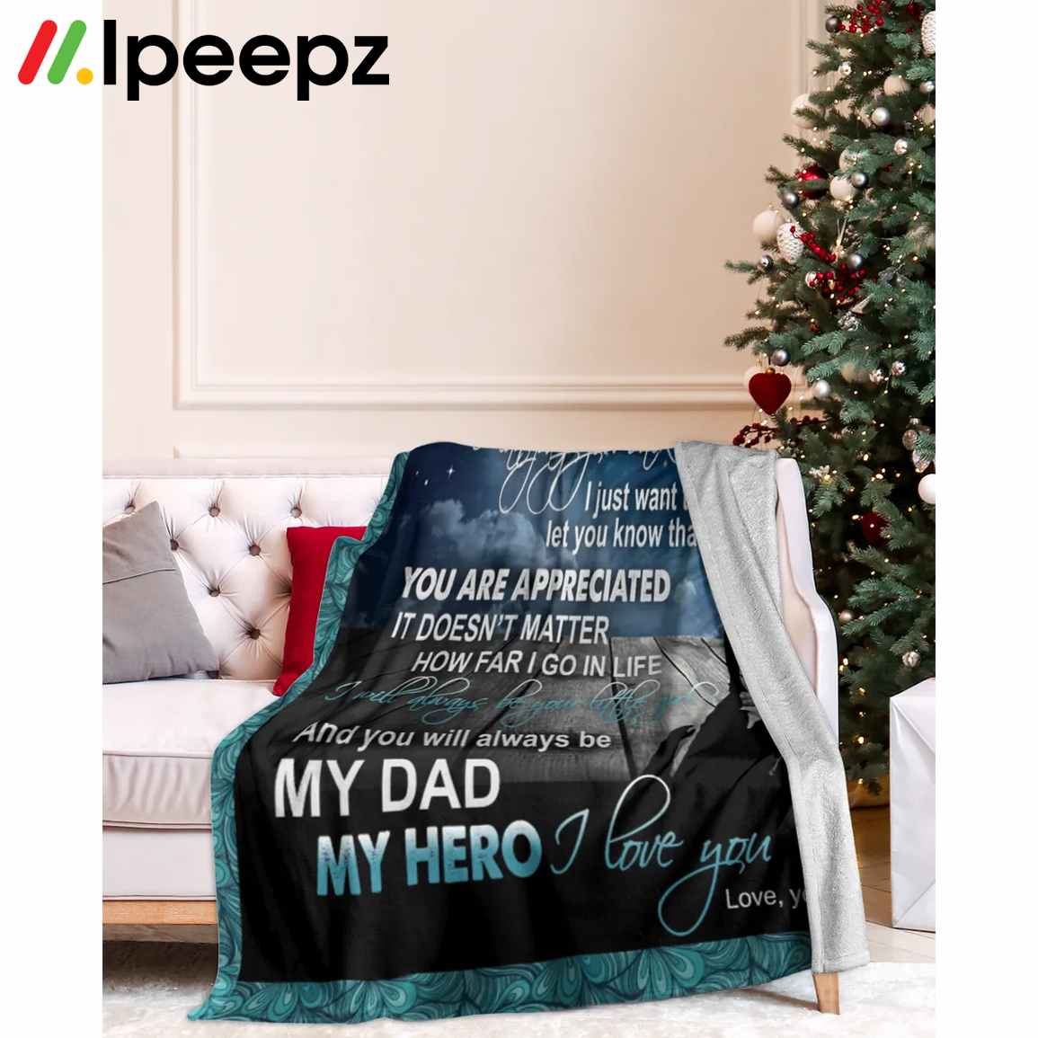 Fathers day fleece discount blanket