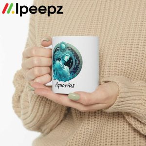 Fox Zodiac Sign Aquarius Mug 3