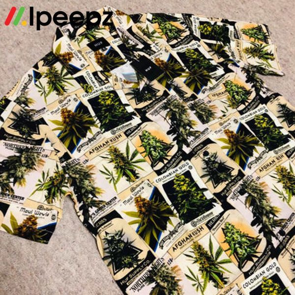 Herb Afghan Kush Colombian Gold Maui Wowie Hawaiian Shirt