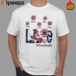 Independence Day American Flag Dwarf With Fireworks Personalized Shirt