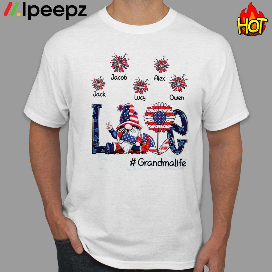 Ipeepz Hot Dog I'm Just Here for The Wieners 4th of July Shirt