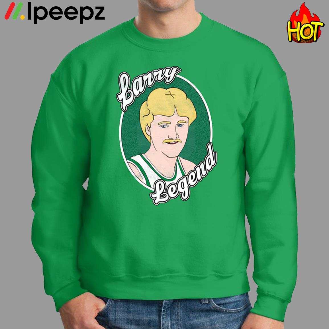 Ipeepz Larry Bird Larry Legend Boston Celtics Shirt