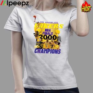Los Angeles Lakers NBA Finals 2000 World Champions Shirt 3