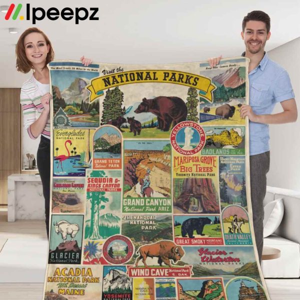 National Parks Cozy Plush Fleece Blanket