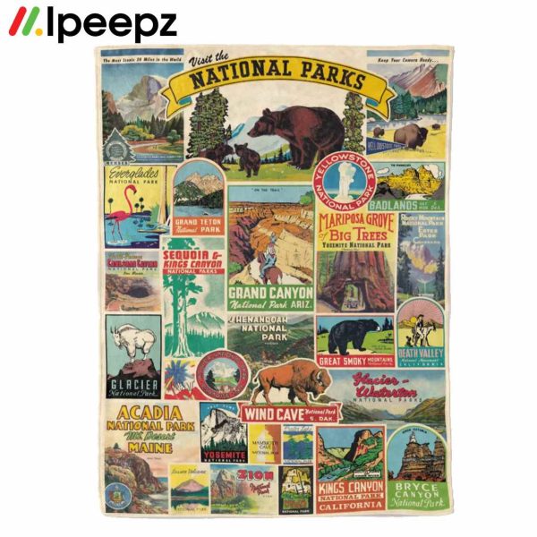 National Parks Cozy Plush Fleece Blanket