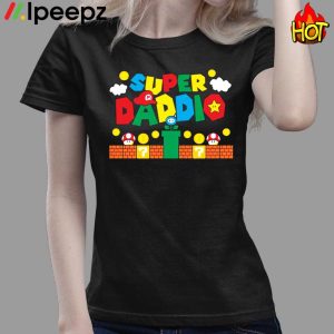 Personalised Super Daddio Mario Game Shirt 3