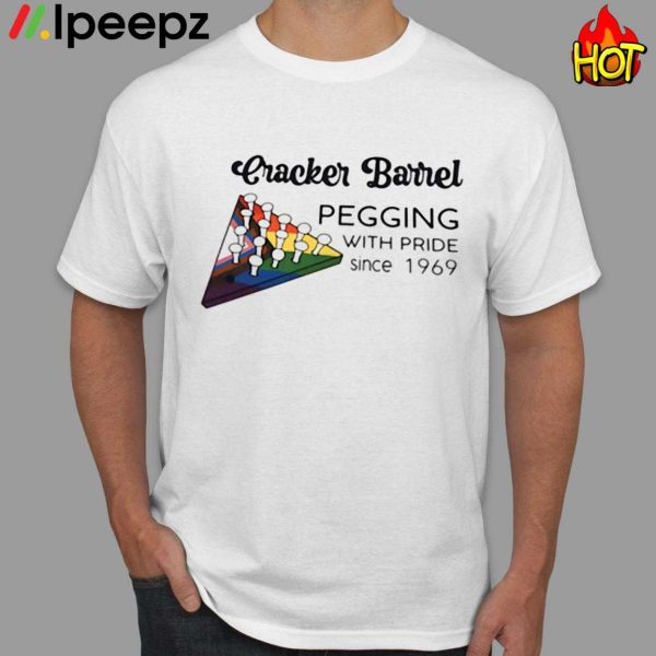 Cracker Barrel Pegging With Pride Since 1969 Shirt