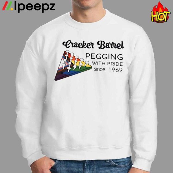 Cracker Barrel Pegging With Pride Since 1969 Shirt