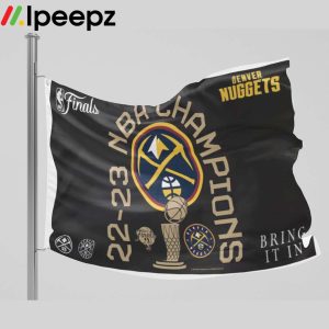 Denver Nuggets WinCraft 2023 NBA Finals Champions Locker Room One-Sided Deluxe Flag