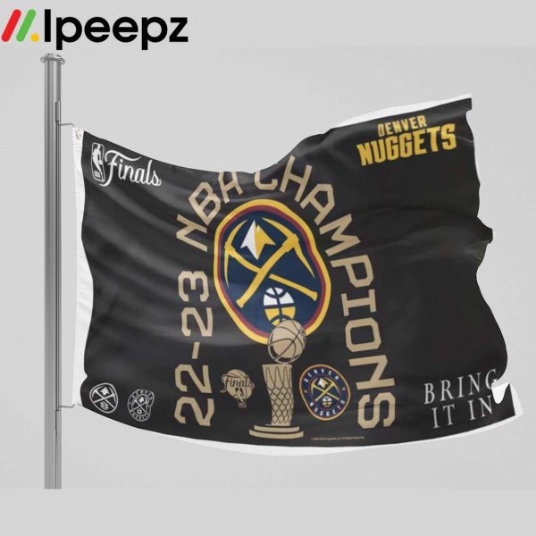 Denver Nuggets WinCraft 2023 NBA Finals Champions Locker Room One-Sided Deluxe Flag