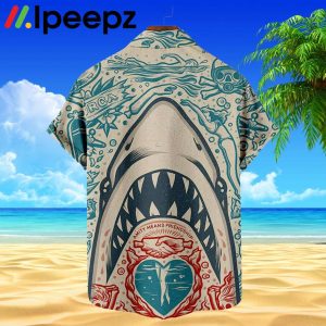 Great White Shark Pattern Mens Short Sleeve Top Hawaiian Shirt 1