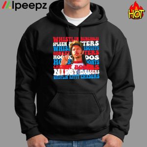 Joe Dirt Whistlin Bungholes No Spleen Splitters Whisker Shirt 1