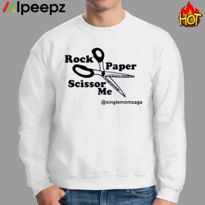 Official Sam Sparkswood Rock Paper Scissor Me Singlemomsaga Shirt 2