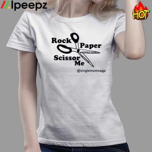 Official Sam Sparkswood Rock Paper Scissor Me Singlemomsaga Shirt 3