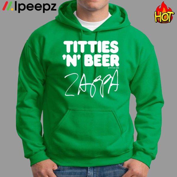 Old Glory Frank Zappa Titties AND Beer Shirt