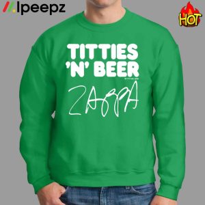 Old Glory Frank Zappa Titties AND Beer Shirt 2