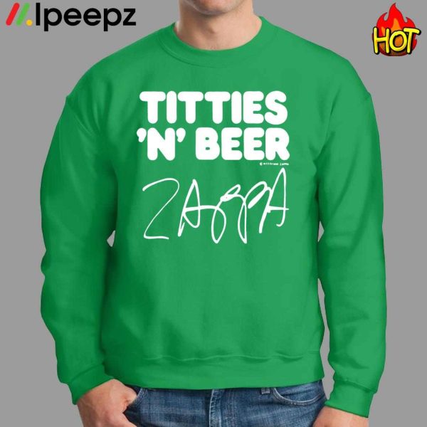 Old Glory Frank Zappa Titties AND Beer Shirt