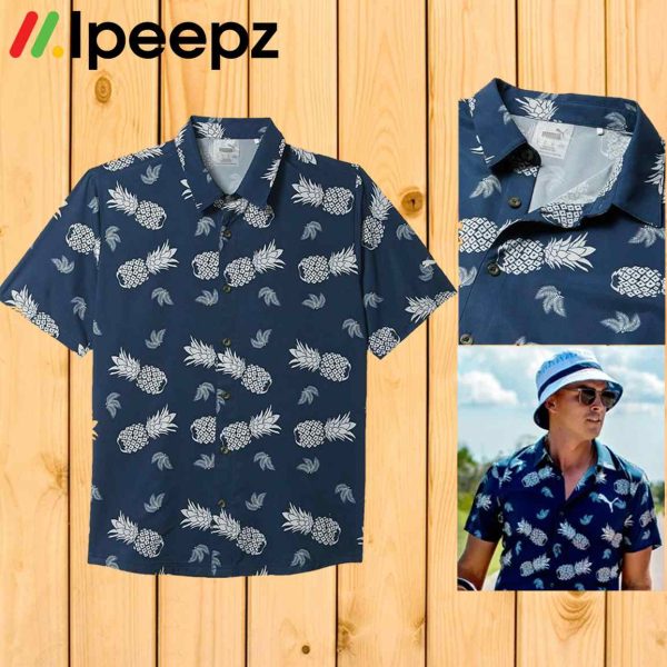 Rickie Fowler Pineapple Hawaiian Golf Shirt