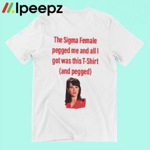 The Sigma Female Pegged Me And All I Got Was This T shirt And Pegged 1