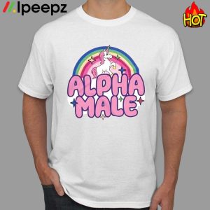 Unicorn Rainbow Alpha Male Shirt 1