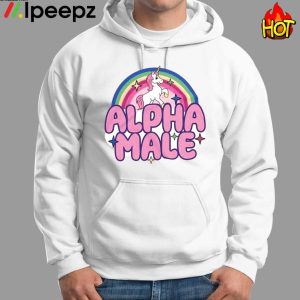 Unicorn Rainbow Alpha Male Shirt 2