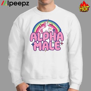 Unicorn Rainbow Alpha Male Shirt 3