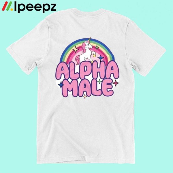 Unicorn Rainbow Alpha Male Shirt