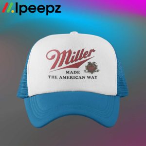 Vintage Miller Beer Made The American Way Trucker Hat 1