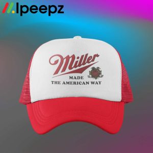 Vintage Miller Beer Made The American Way Trucker Hat 2