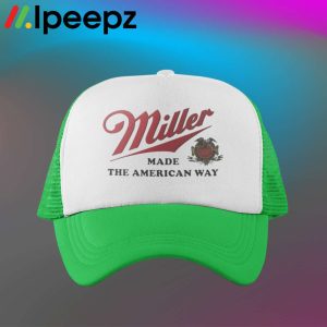 Vintage Miller Beer Made The American Way Trucker Hat 3