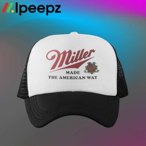 Vintage Miller Beer Made The American Way Trucker Hat