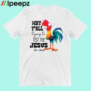 Why Yall Trying To Test The Jesus In Me Chicken Shirt