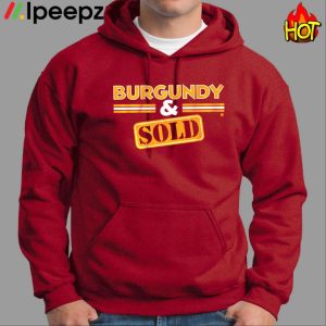 Burgundy Sold Washington Dc Shirt