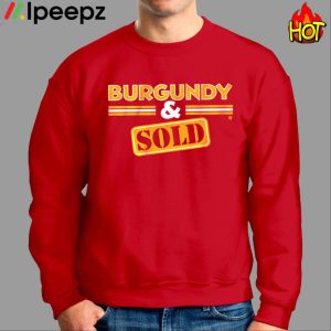 Burgundy Sold Washington Dc Shirt