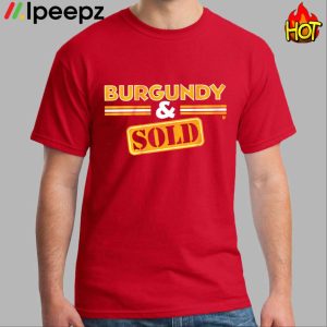 Burgundy Sold Washington Dc Shirt