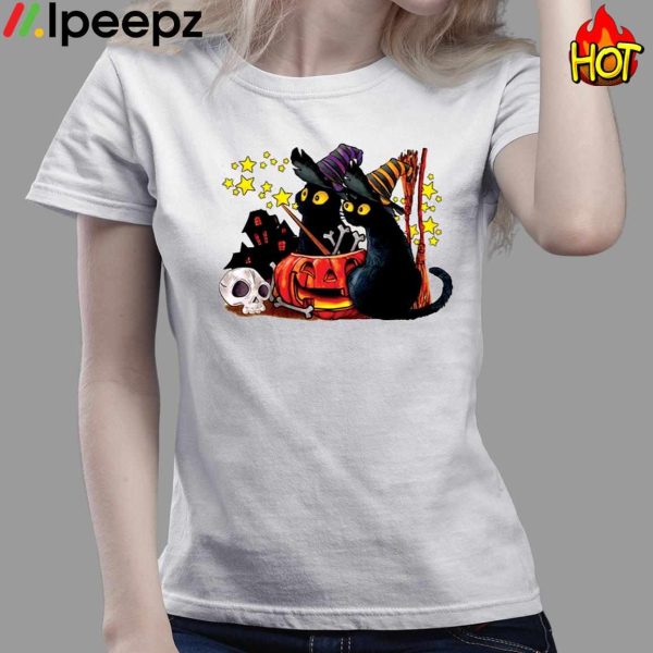 Halloween Black Cat T shirt, Sweatshirt, Hoodie