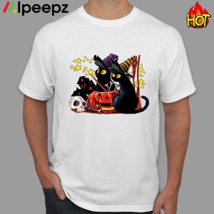 Halloween Black Cat T shirt, Sweatshirt, Hoodie
