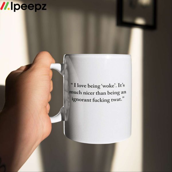 Kathy Burke I Love Being Woke Mug