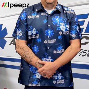 Menter Ambulance Staff Wear Hawaiian Shirt