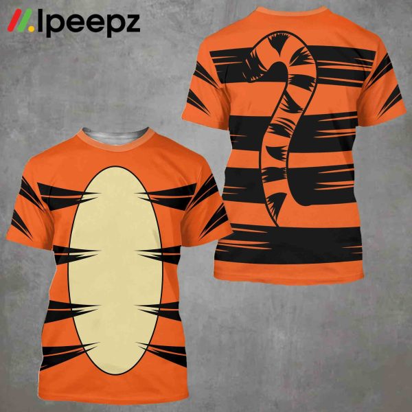 Tigger Costume Winnie the Pooh Shirt, Halloween Cosplay