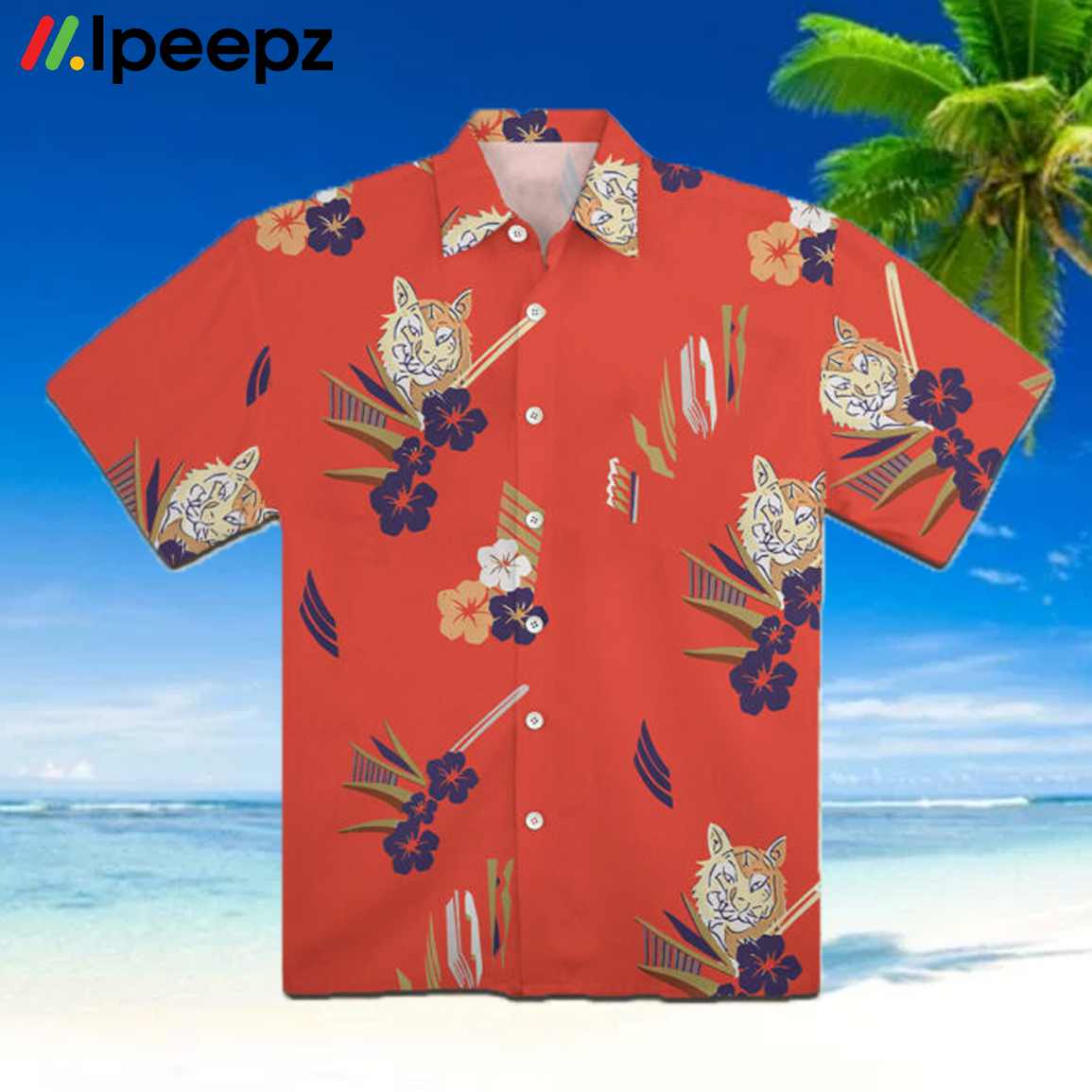 Denver Nuggets Tropical And Basketball Pattern Print Hawaiian Shirt