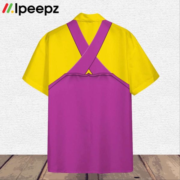 Wario Super Mario Hawaii Shirt Halloween Cosplay