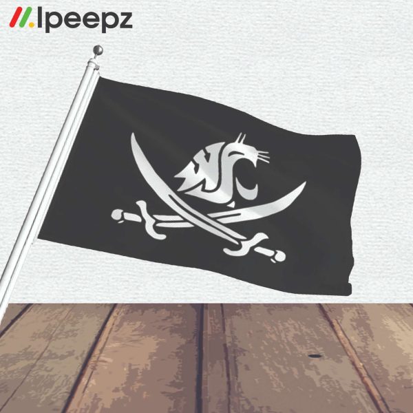 Coach Mike Leach Tribute WSU Pirate Flag